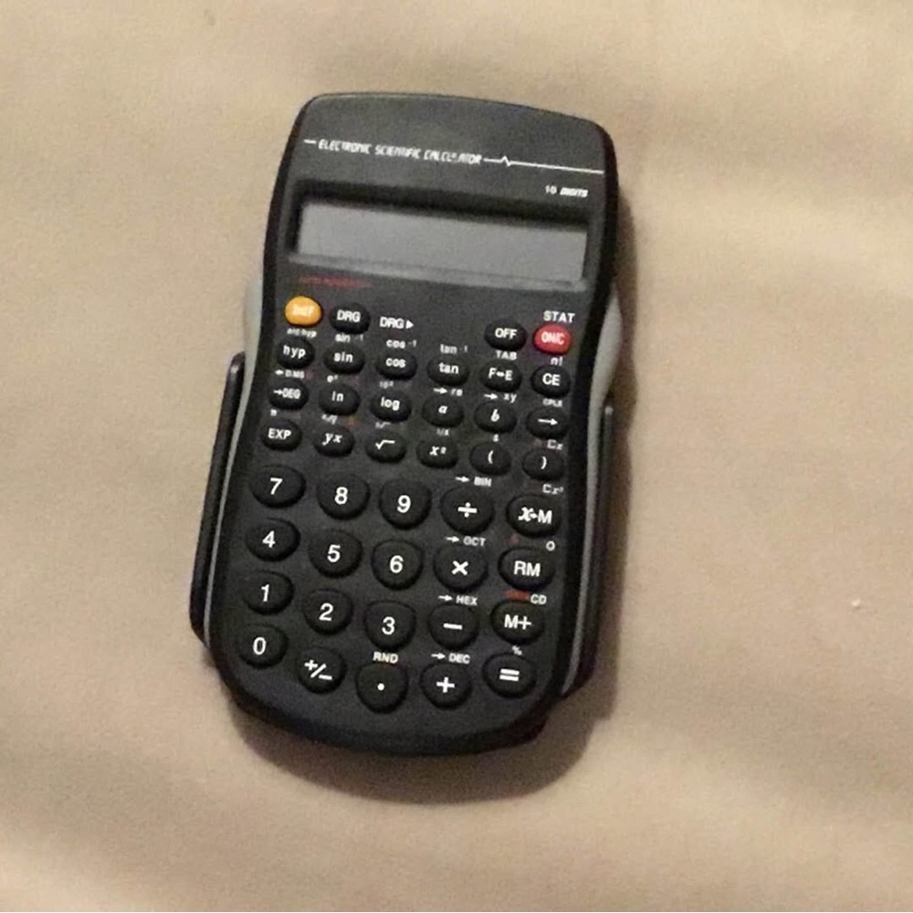 Black Electronic Scientific Calculator